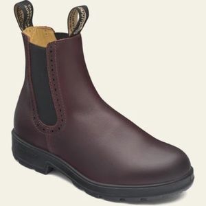Red Leather High Top Blundstone Boots